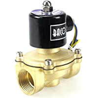 BACOENG AC 220V 1&quot- válvula de solenoide eléctrica latón Solenoid Valve para agua aire aceite NC